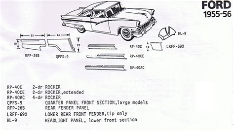 1950 ford sheet metal|Ford car sheet metal.